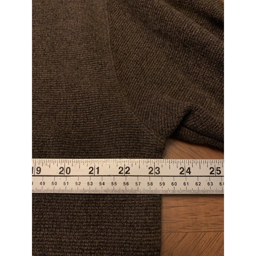 Woolrich Quarter Zip Pullover Sweater Men's XL Brown *materials tag is missing - Picture 14 of 16
